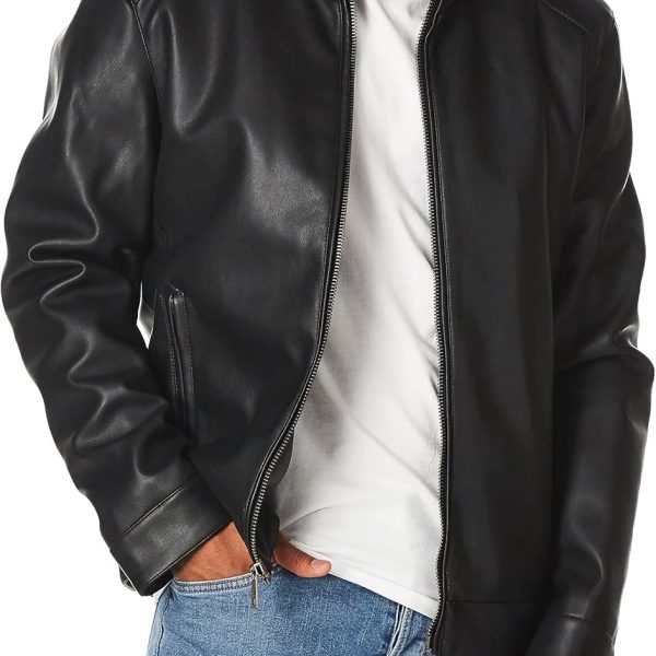 Signature Men’s Nylon Quilted Jacket with Corduroy Trim
